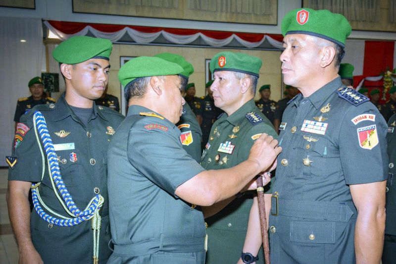 Sejumlah Pejabat Utama Kodam XIII/Merdeka Dimutasi