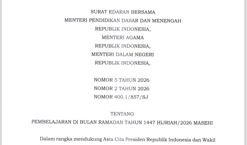 Ini Aturan Kegiatan Belajar Siswa Selama Bulan Ramadan hingga Libur Lebaran 2026