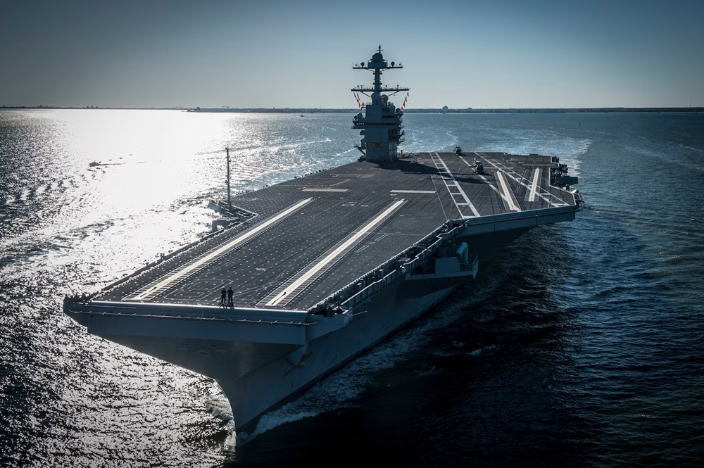 Kapal Induk USS Gerald R. Ford Bersiap ke Timur Tengah untuk Menekan Iran