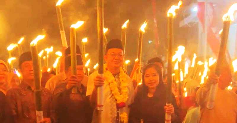 Pawai Obor Jelang Ramadan, Pemkab Bangka Barat Anggarkan Rp40 Juta Bantu Tradisi Warga 