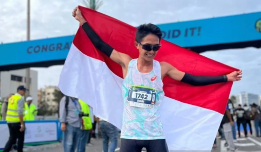 Pelari Indonesia Robi Syianturi Berhasil Pecahkan Rekor di Sevilla