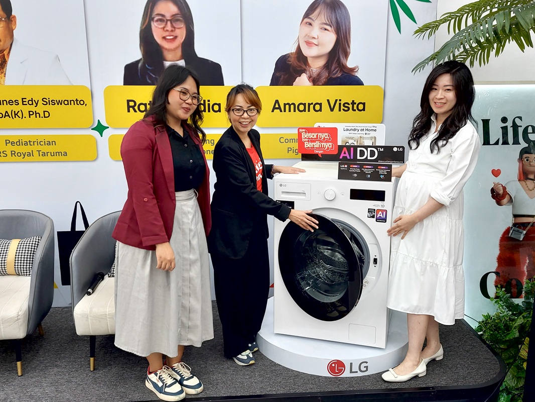LG Dorong Edukasi Cuci Higienis di Musim Hujan Lewat Inovasi Mesin Cuci AI 