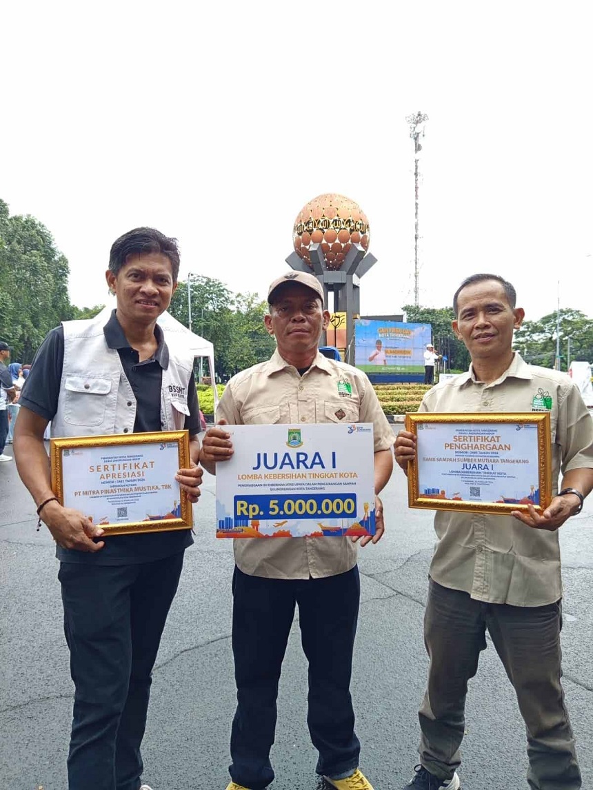Bank Sampah Binaan MPMX Dinobatkan Sebagai yang Terbaik di Kota Tangerang