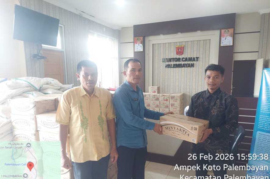 Bantuan 4.192 Paket Sembako bagi Penyintas Bencana Sumbar