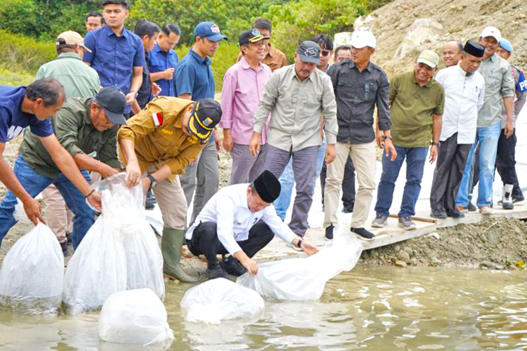 Kembalikan Populasi Ikan, Pemprov Jambi Tebar 10 Ribu Benih Ikan di Danau Kerinci 