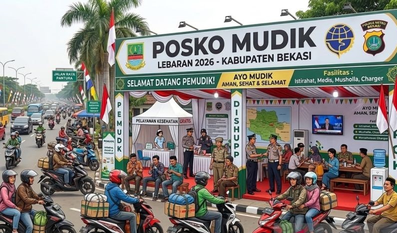 Arus Mudik Lebaran 2026, Pemkab Bekasi Dirikan 18 Pos Pengamanan dan Pelayanan