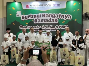 Marugame Udon Gandeng Baitulmaal Muamalat Distribusikan Paket Ramadan Hasil Donasi Pelanggan