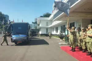 Mudik Gratis 2026, Kemenhan Lepas 27 Bus dari Jakarta ke Sejumlah Daerah
