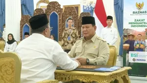 Presiden Prabowo dan Wapres Gibran Berzakat melalui Baznas di Istana