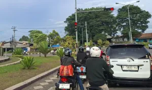 H-7 Lebaran 2026, Kendaraan Mudik Mulai Ramai Melintas di Jalur Utama Cianjur