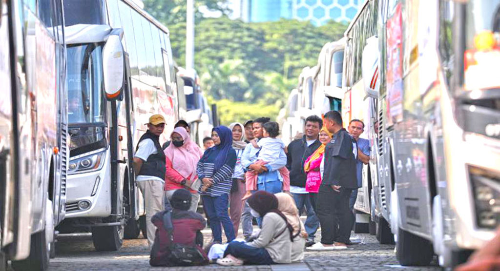 Mudik Gratis Teman Disabilitas di Jakarta berangkatkan 268 pemudik