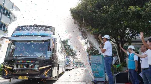 Dorong Mudik Aman dengan Bus Listrik dan Layanan Andal, PLN UID Jakarta Raya Lepas 142 Pemudik