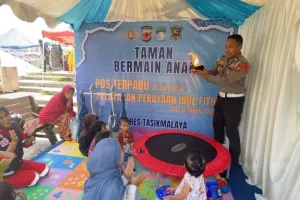 Singgah Dulu! Posko Mudik Polres Tasikmalaya Hadirkan Layanan Istirahat Nyaman
