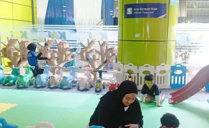 Mudik Anti-Rewel, Arena Bermain di Stasiun Gambir Jadi Penyelamat Orang Tua yang Bawa Balita
