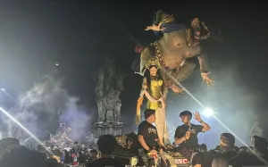Ratusan Ogoh-Ogoh di Denpasar Meriahkan Malam Pengerupukan Nyepi 2026