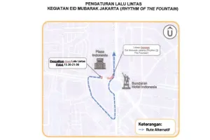 Transportasi Umum bagi Warga yang Ingin ke Eid Mubarak Jakarta di Kawasan Bundaran HI