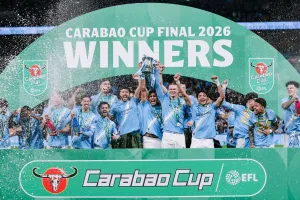 Juara Piala Liga Inggris, Manchester City Kalahkan Arsenal 2-0 dalam Partai Final di Stadion Wembley