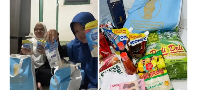 "Open House" Presiden: Warga Ramai-ramai "Unboxing" Bingkisan, Ternyata Lumayan Isinya!