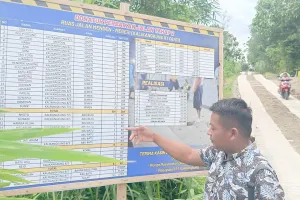 Viral, Tak Tunggu Anggaran Pemerintah, Petani Blora Gotong Royong Cor Jalan Pakai Uang Urunan