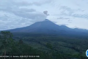 Gunung Semeru Erupsi Dua Kali, Tinggi Letusan Capai 1.000 Meter