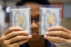 Harga Emas Antam Jumat (27/3) Ini Anjlok Rp40.000 Menjadi Rp2,810 Juta Per Gram