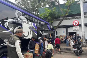 Puncak Kedatangan Arus Balik di Terminal Bus Tanjung Priok Diprediksi Minggu (29/3)