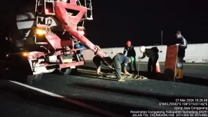 Kementerian PU Tangani Retakan Tol Cisumdawu KM 207+350, Lalu Lintas Tetap Aman Terkendali