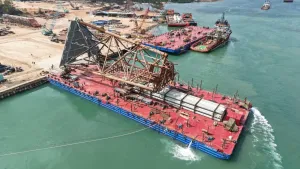 Proyek Manpatu PHM Melaju, Memasuki Tahap Load Out dan Sail Away Jacket