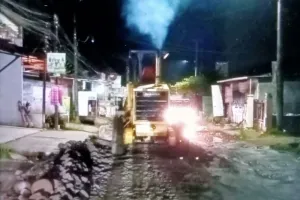 Gubernur Andi Sudirman Turun Tangan. Jalan Poros Pammanjengan Maros yang Rusak Parah Mulai Ditangani