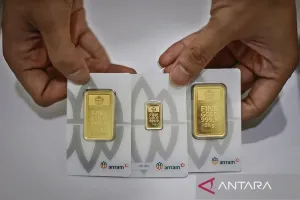 Harga Emas Antam pada Selasa (31/3) Pagi Turun Rp10.000, Jadi Rp2,827 Juta/Gram