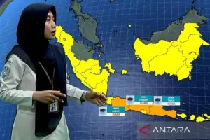 BMKG Prakirakan Potensi Hujan Lebat hingga Sangat Lebat di Sejumlah Wilayah RI pada Rabu