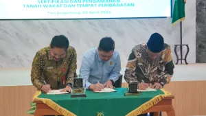 Kanwil BPN, Kanwil Kemenag, dan Kejati Kepri Teken MoU