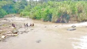 Tim SAR Cianjur Lakukan Pencarian Anak Hilang Terbawa Arus Sungai