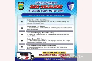 Layanan SIM Keliling Hari Ini Tersedia di 5 Lokasi Jakarta