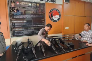 Polda Sumsel Perketat Aturan Pinjam Pakai Senjata Api bagi Personel