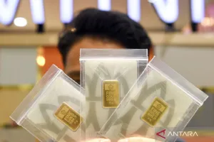 Harga Emas Antam pada Jumat Ini Naik Rp7.000 Menjadi Rp2,857 Juta/Gr