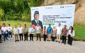 Kunjungi Provinsi Sulut, Mendagri Bersama Menteri PKP dan Kepala BPS Tinjau Program Perumahan Rakyat di Minahasa