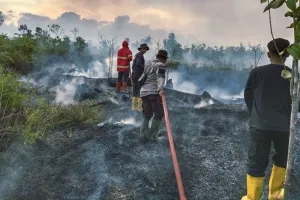 Langit Natuna Memerah, Asap Kebakaran Lahan Makin Tebal Akibat El Nino