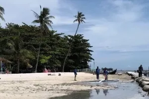Sudin SDA Pemkab Kepulauan Seribu Restorasi Pantai Jembatan Cinta Pulau Tidung