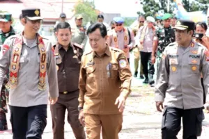 Wakapolda Kalteng Cek Kesiapan Puruk Cahu Hadapi Gangguan Keamanan dan Bencana