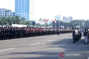 Ada Demo Buruh di DPR, Polisi Siagakan 1.948 Personel Gabungan 