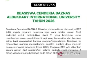 Baznas Buka Pendaftaran Beasiswa S1 di AIU Malaysia, Yuk Daftar!