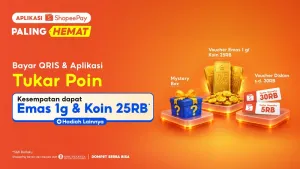   Cek Cara Mudah Tukar Poin ShopeePay untuk Reward Emas dan Voucher Belanja