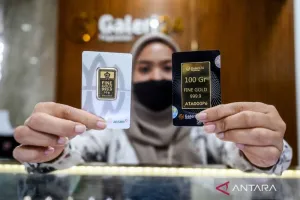 Harga Emas UBS, Antam, dan Galeri24 di Pegadaian Kamis Pagi Ini Turun