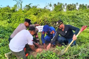 Penanaman 100 Bibit Pohon untuk Memperkuat Mitigasi Bencana
