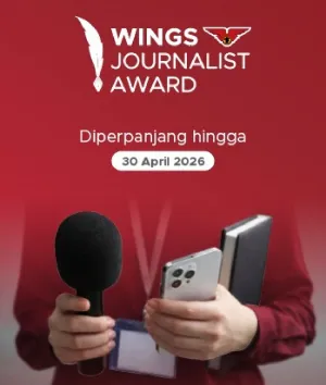 Wings Journalist Award 2026 Diperpanjang, Ini Syarat dan Cara Ikutnya