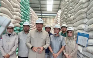 Cek Gudang Bulog di Palembang, Wamentan Sudaryono Tegaskan Stok Beras Aman