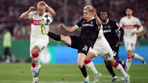 Gol Spektakuler Tomas di Menit Akhir Bawa Stuttgart Bertemu Bayern di Final Piala Jerman