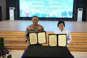 Gandeng Brimob, KKP Teken Kerjasama Amankan Produk Perikanan dari Kontaminasi Radioaktif