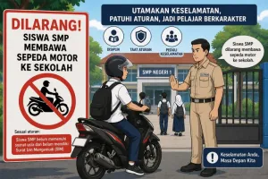 Dewan Pendidikan Surabaya Larang Siswa SMP Gunakan Motor